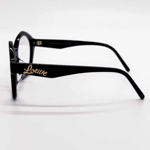 NEW LOEWE LW50053F 001 EYEGLASSES WOMEN GEOMETRIC BLACK - Picture 6 of 9
